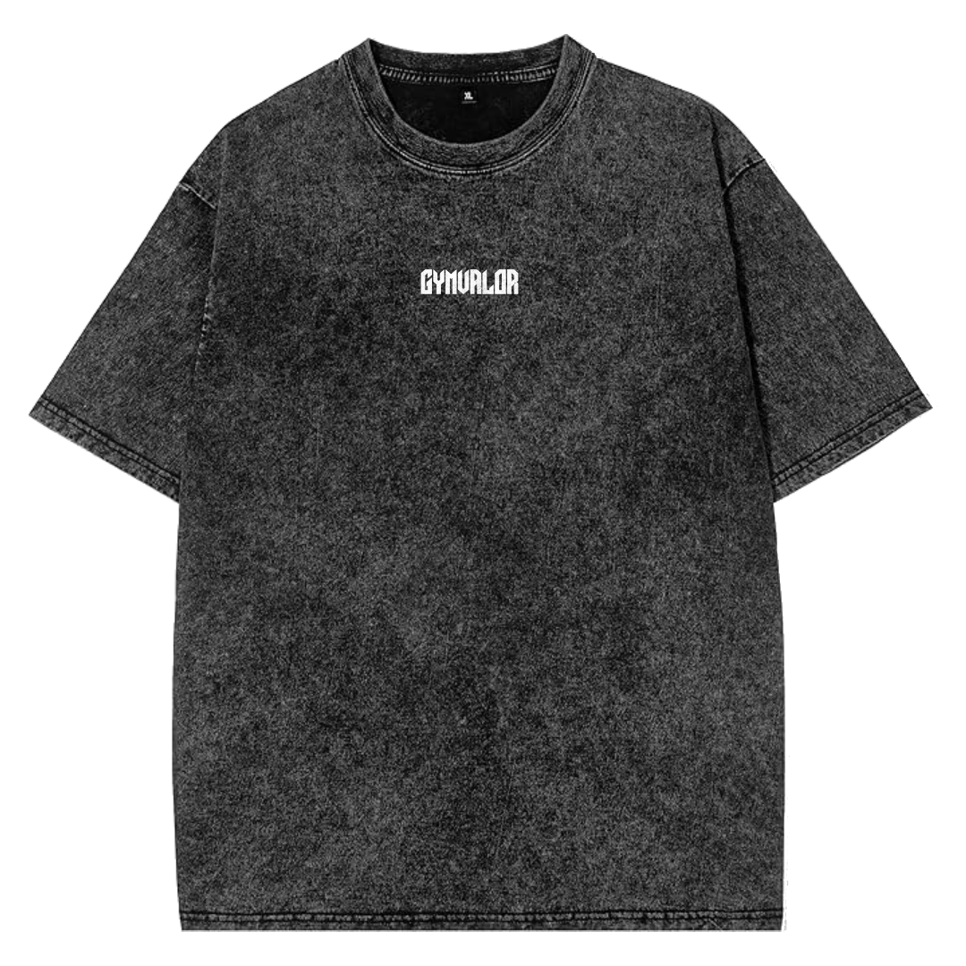 Acid-Washed "Father, Forgive Them" Black Tee