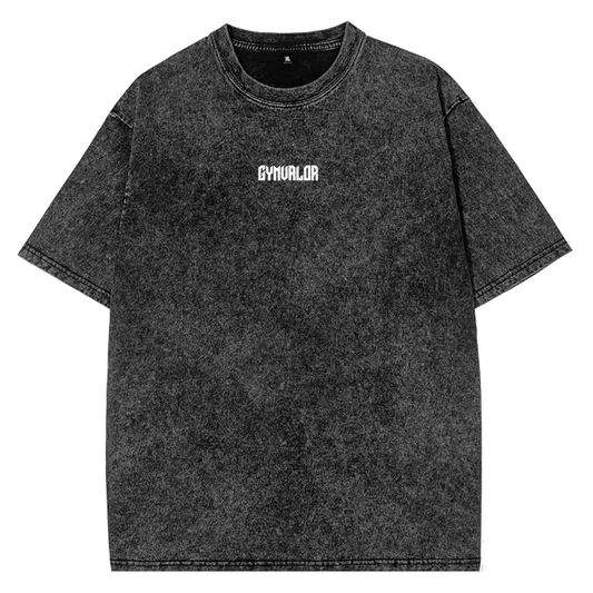 Acid-Washed "Father, Forgive Them" Black Tee