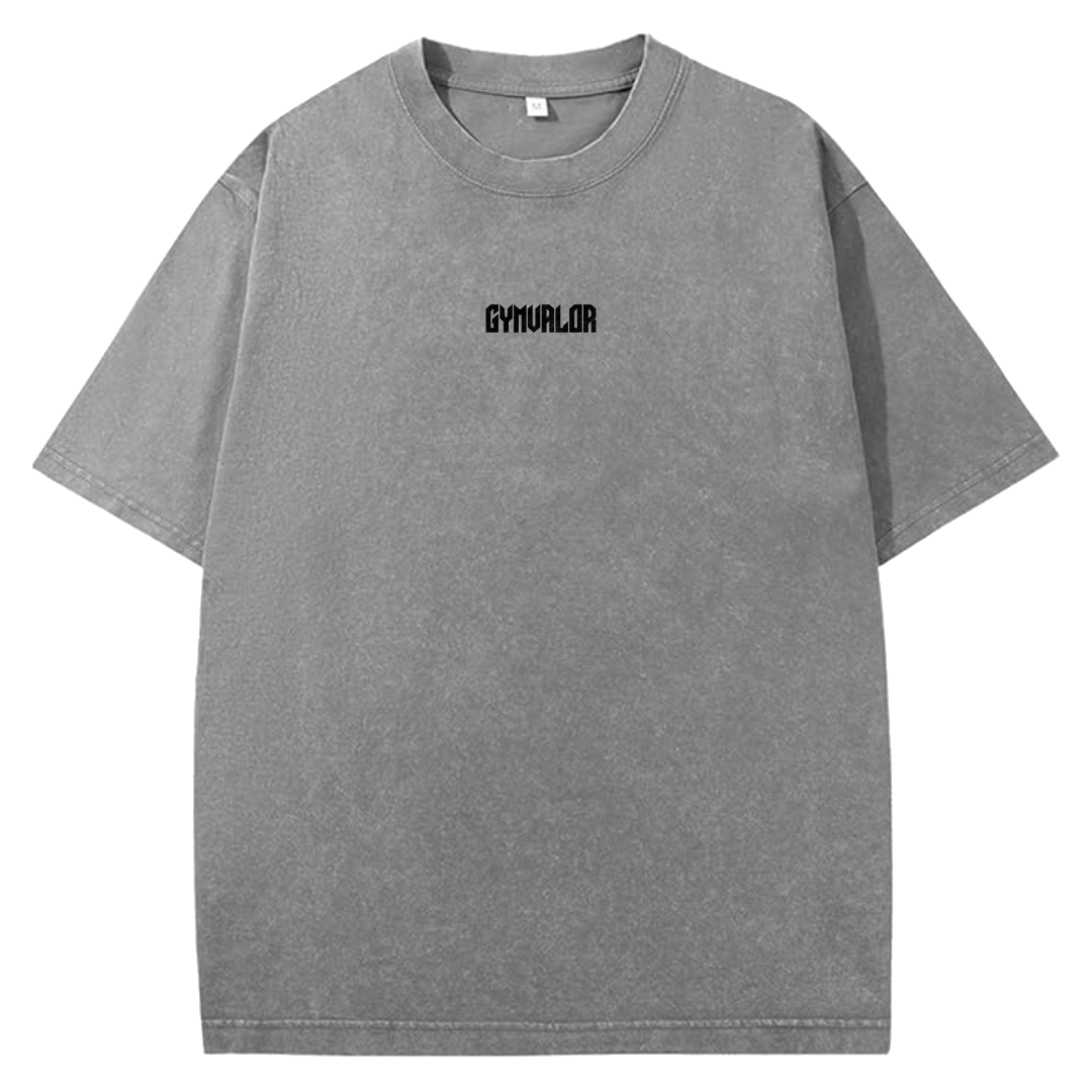Acid-Washed "Father, Forgive Them" Gray Tee